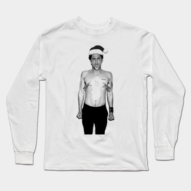 Merry Christmas Johnny Long Sleeve T-Shirt by partikelir.clr